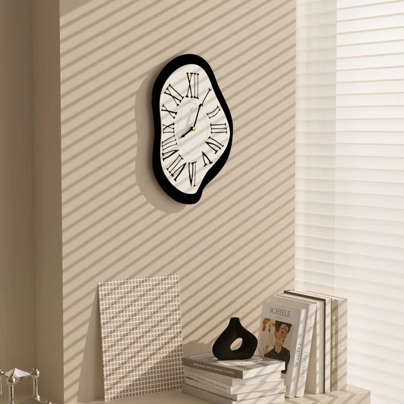 Dalvo Organic Shape Roman Numeral Wall Clock