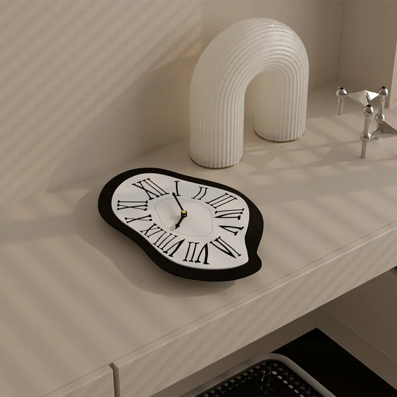 Dalvo Organic Shape Roman Numeral Wall Clock