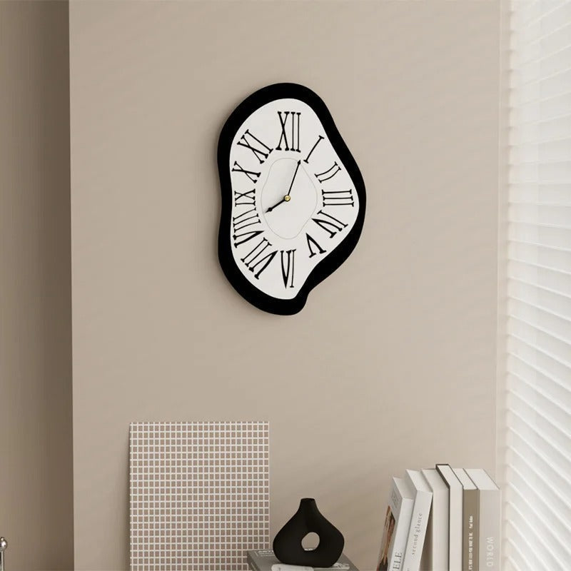 Dalvo Organic Shape Roman Numeral Wall Clock