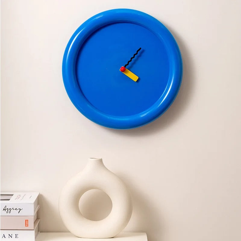 Blub Round Colorful Wall Clock Modern