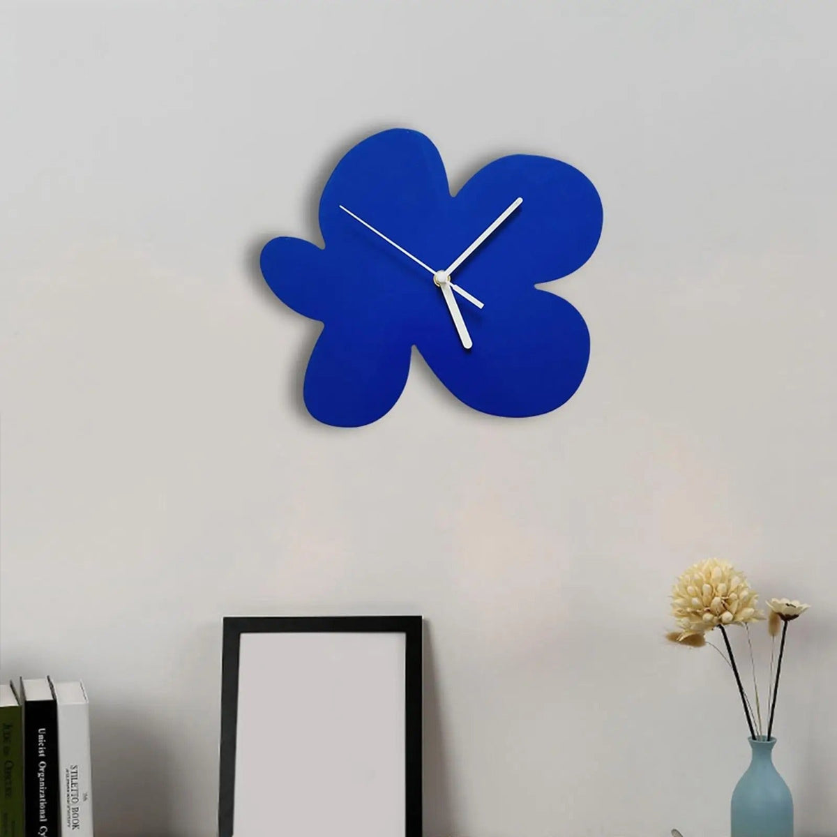 Bloba Organic Shape Wood Wall Clock Modern