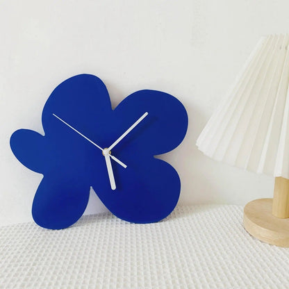 Bloba Organic Shape Wood Wall Clock Modern