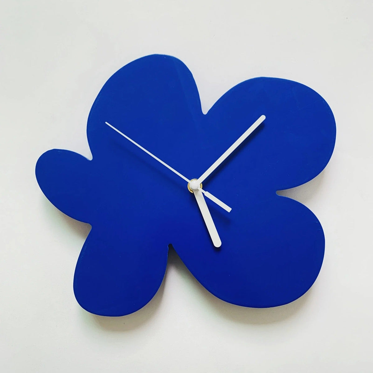 Bloba Organic Shape Wood Wall Clock Modern