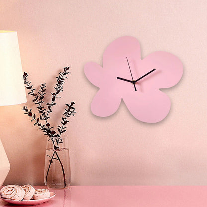 Bloba Organic Shape Wood Wall Clock Modern