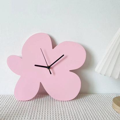 Bloba Organic Shape Wood Wall Clock Modern