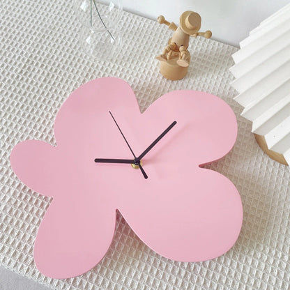 Bloba Organic Shape Wood Wall Clock Modern