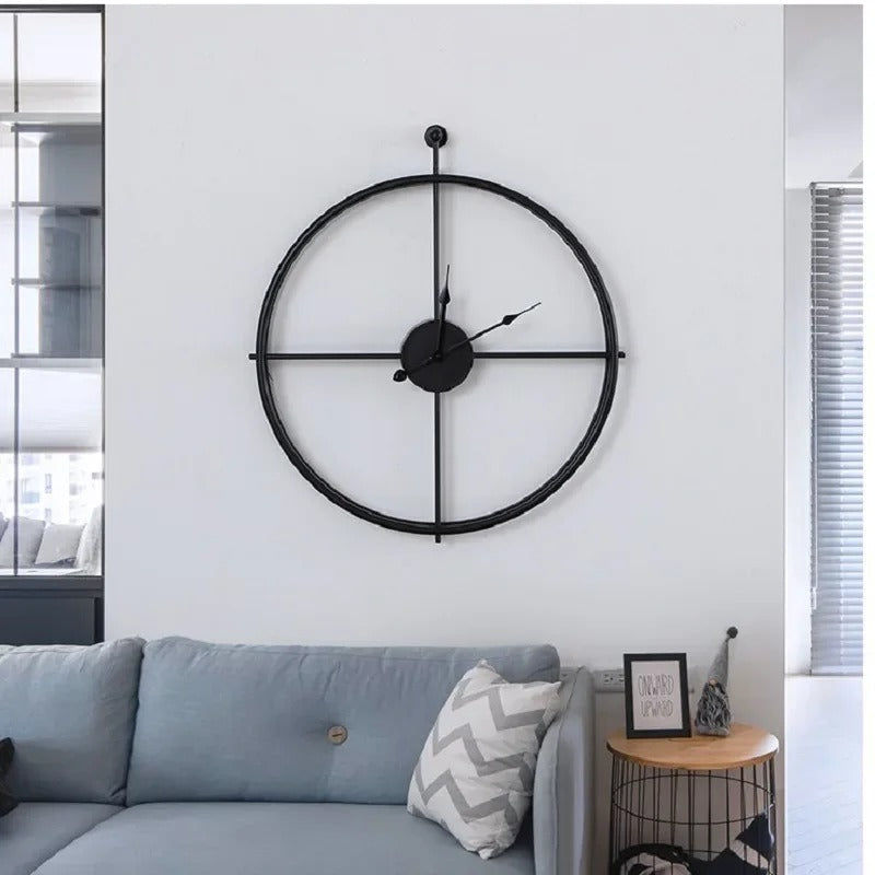 Orelo Round Metal Wall Clock Minimalist