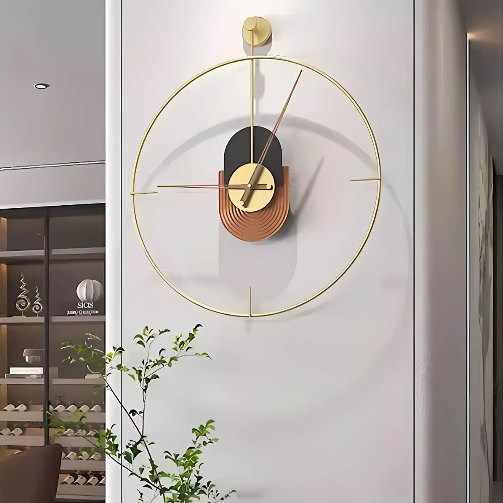 Aurel Round Metal Wall Clock Modern