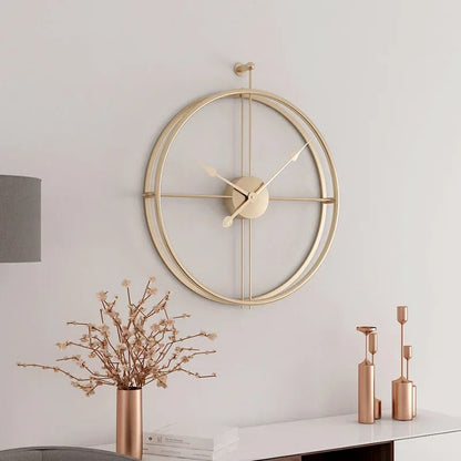 Orelo Round Metal Wall Clock Minimalist