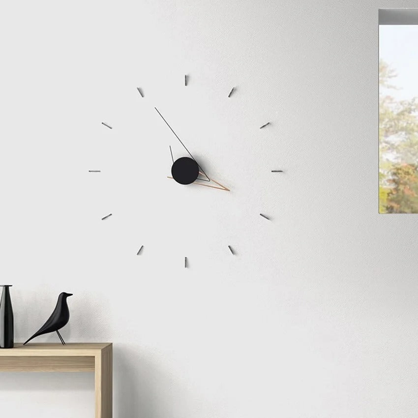 Vael Frameless Metal Wall Clock Minimalist