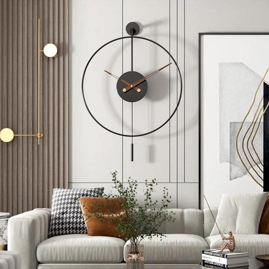 Keiro Round Metal Wall Clock Minimalist