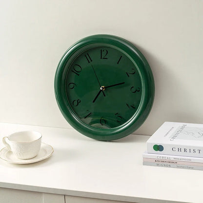 Sevo Round Modern Wall Clock Raised Numerals
