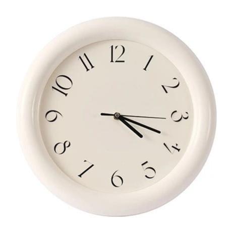 Sevo Round Modern Wall Clock Raised Numerals