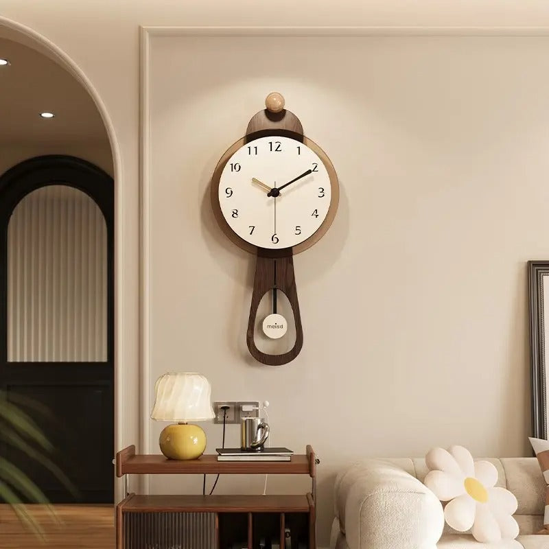 Savio Wooden Pendulum Wall Clock