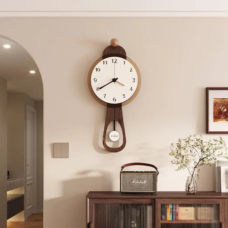 Savio Wooden Pendulum Wall Clock